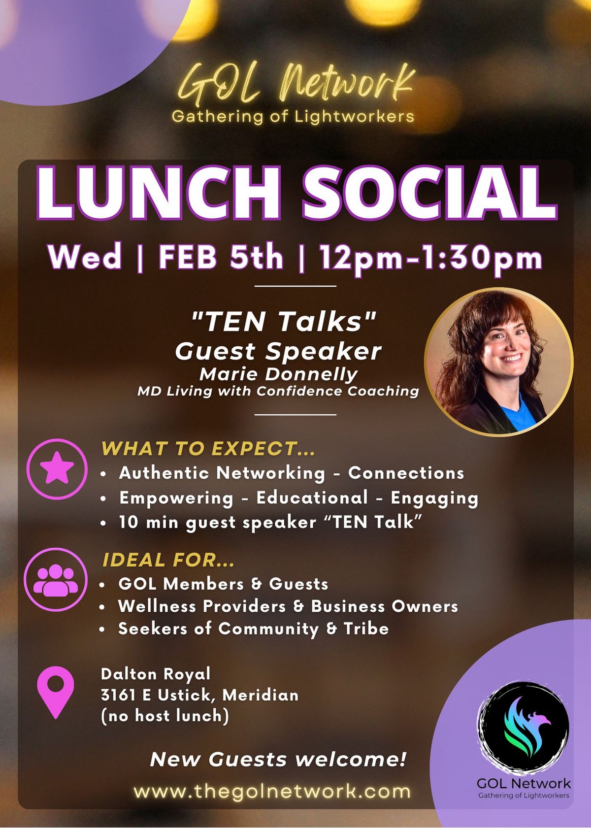 GOL Lunch Social + "TEN Talks"