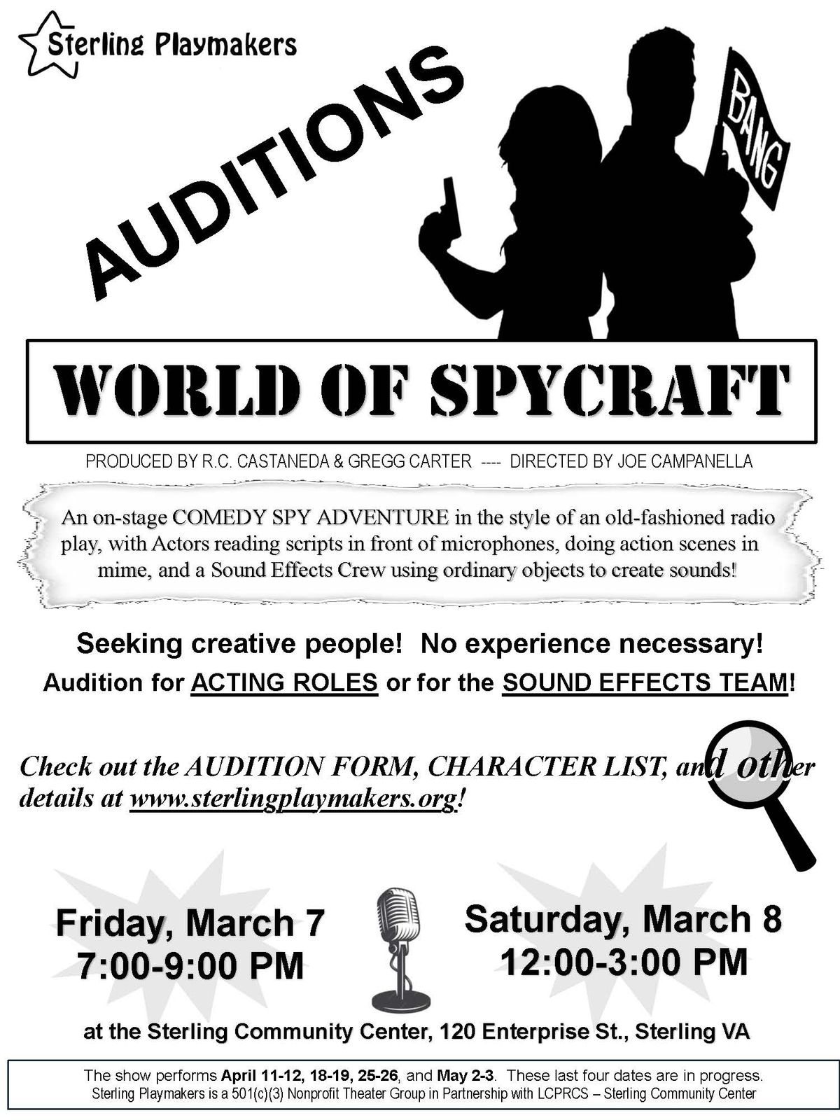 World of Spycraft - Auditions