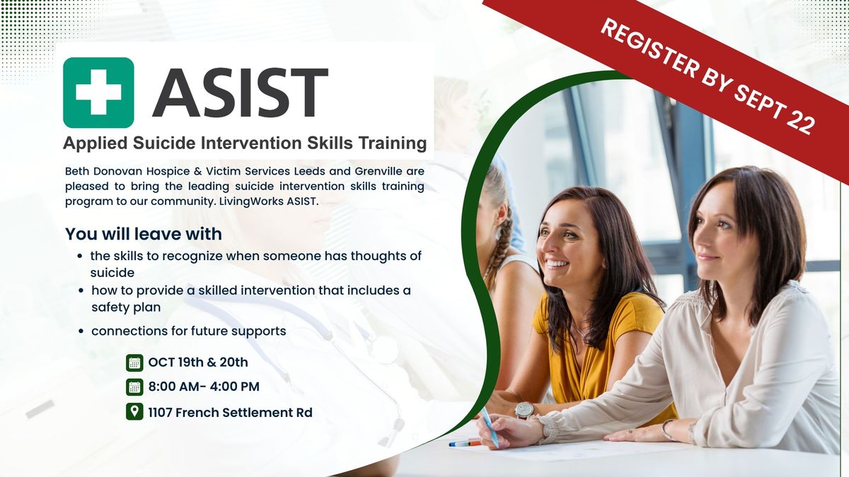 ASIST Applied Suicide Intervention Skills Training