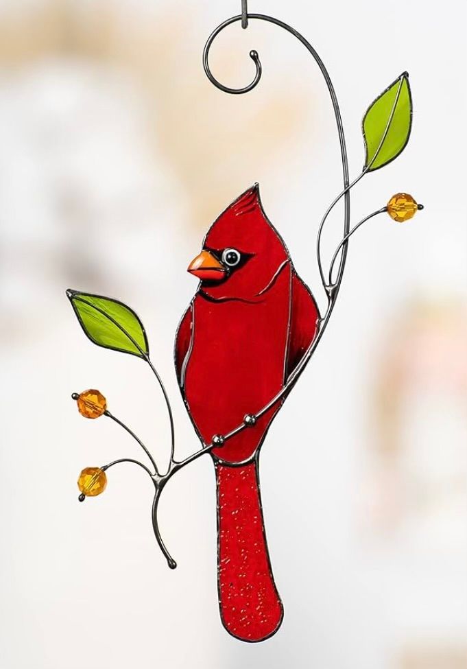 Stained Glass Class- Cardinal