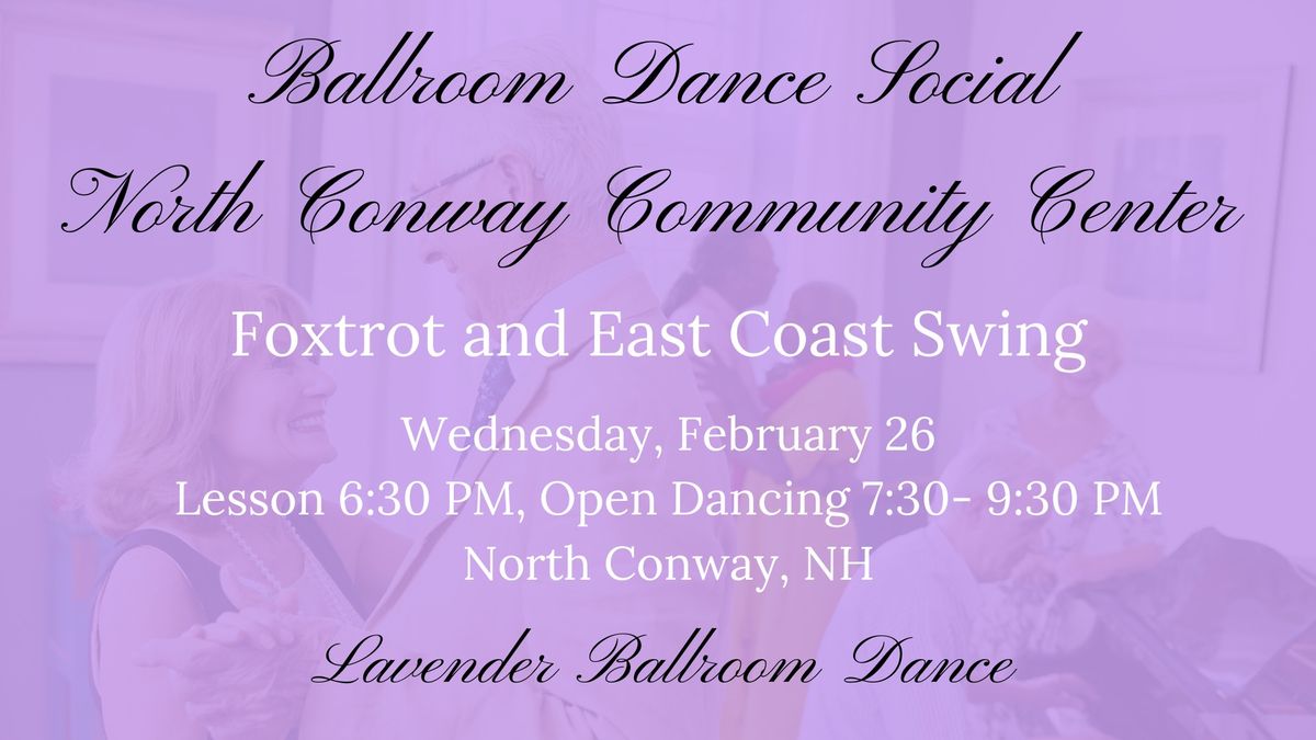 Ballroom Dance Social North Conway Community Center