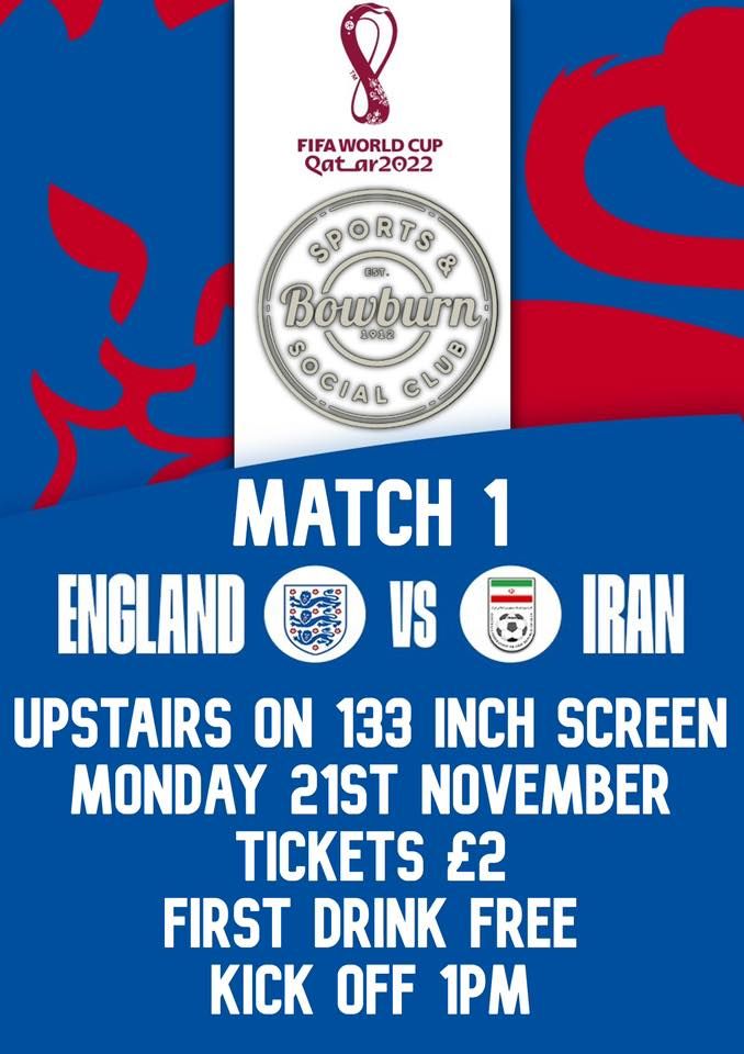 England VS Iran World Cup Match 1