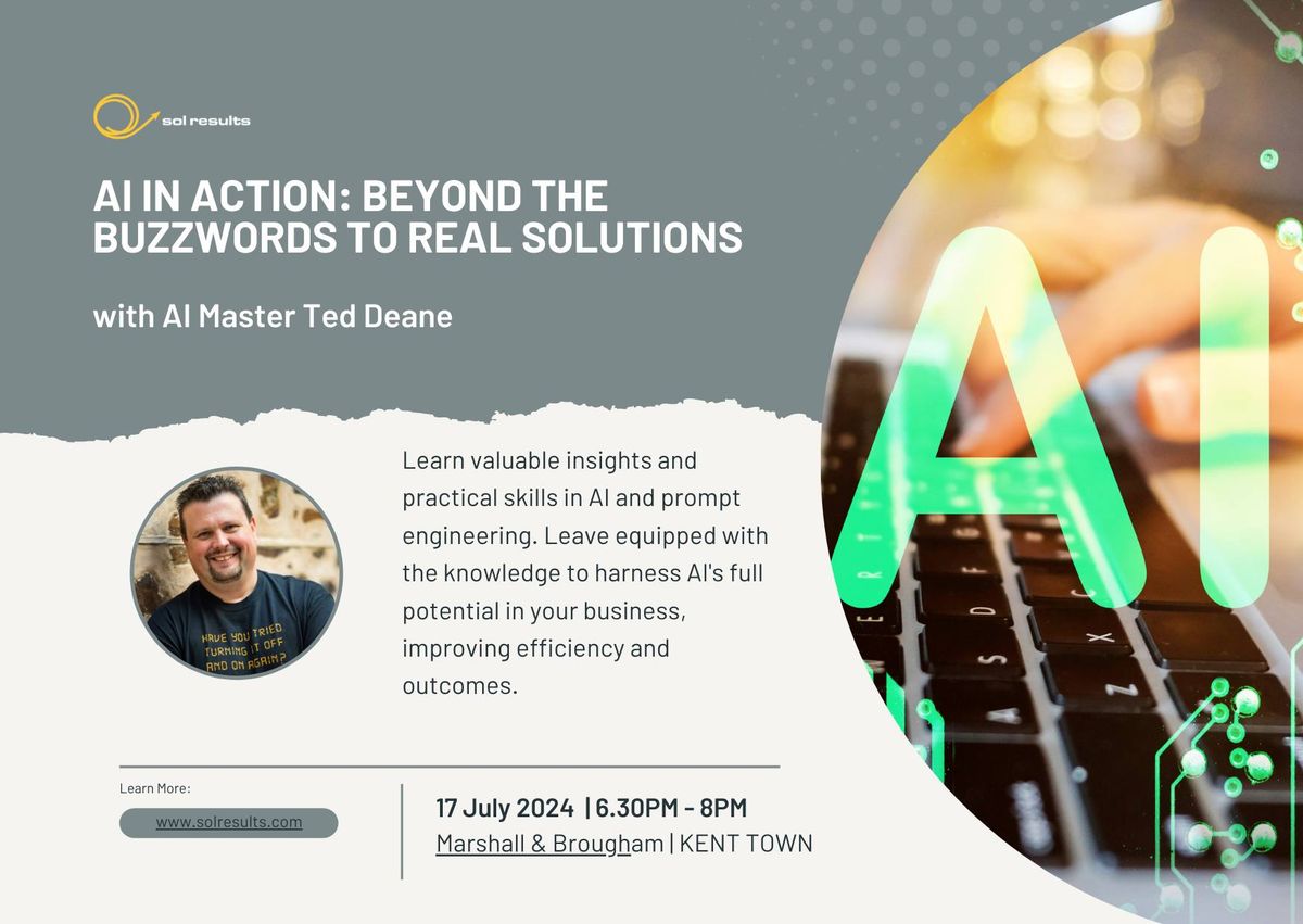 Masterclass Series | AI in Action: Beyond the Buzzwords to Real Solutions