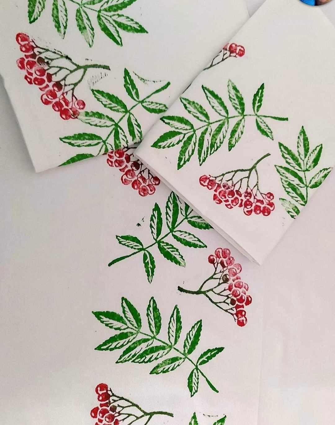 Christmas Block Printing