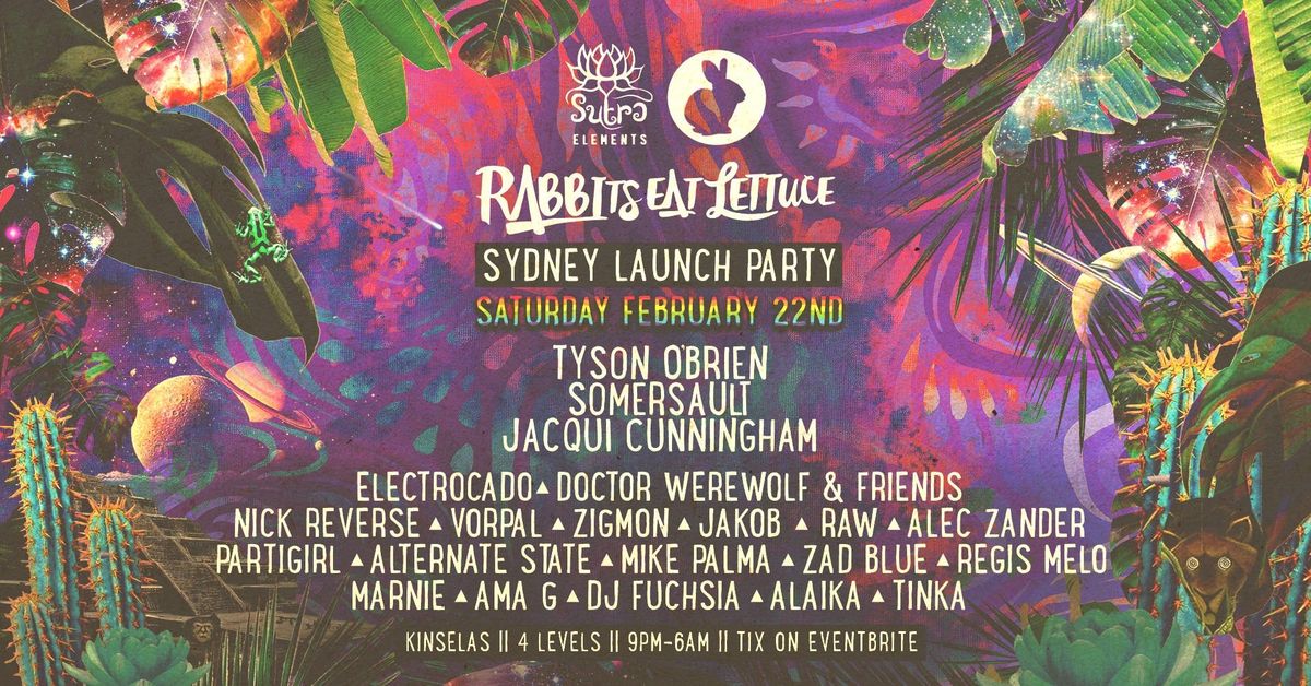 SUTRA Elements X Rabbits Eat Lettuce @ KINSELA'S Oxford St |  22.2.25