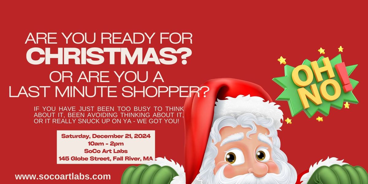 Is THAT THIS week?  Last Minute Christmas Shopping Event! 