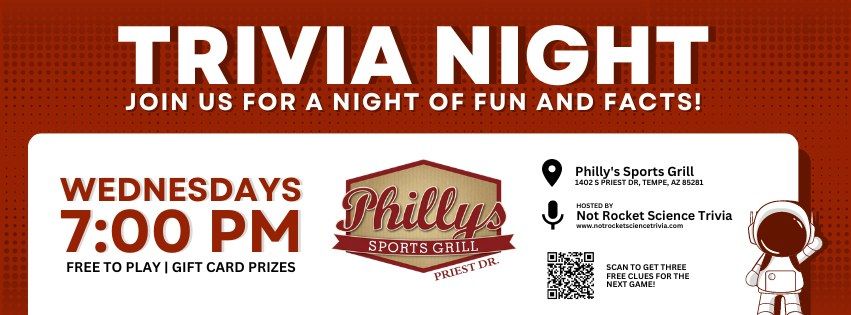 Trivia Night at Philly's Sports Grill on Priest Rd.