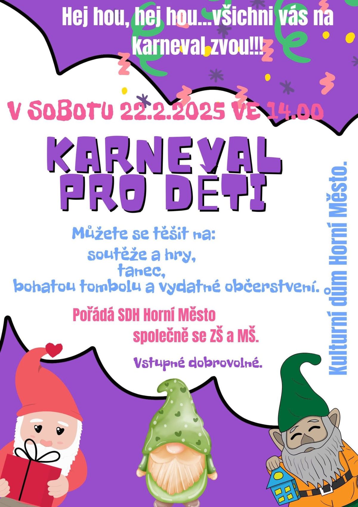 Karneval pro d\u011bti Horn\u00ed M\u011bsto