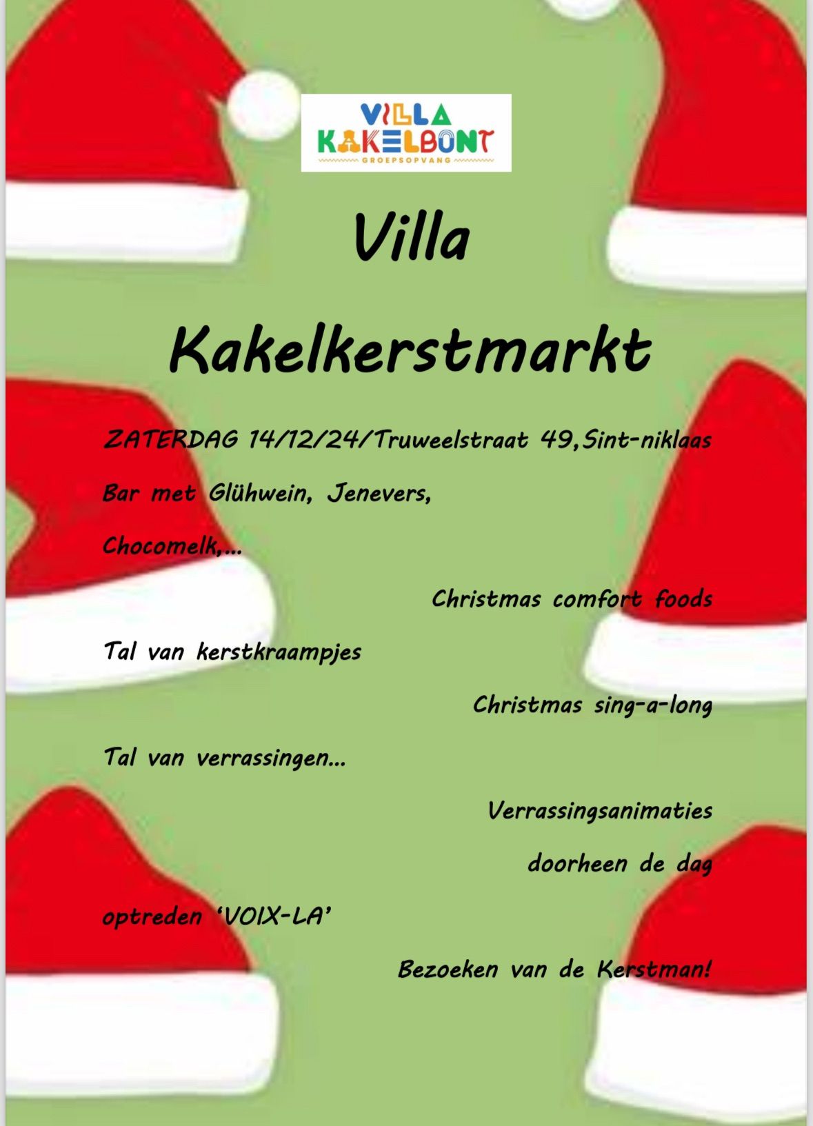 Villa kakelkerstmarkt 2024 