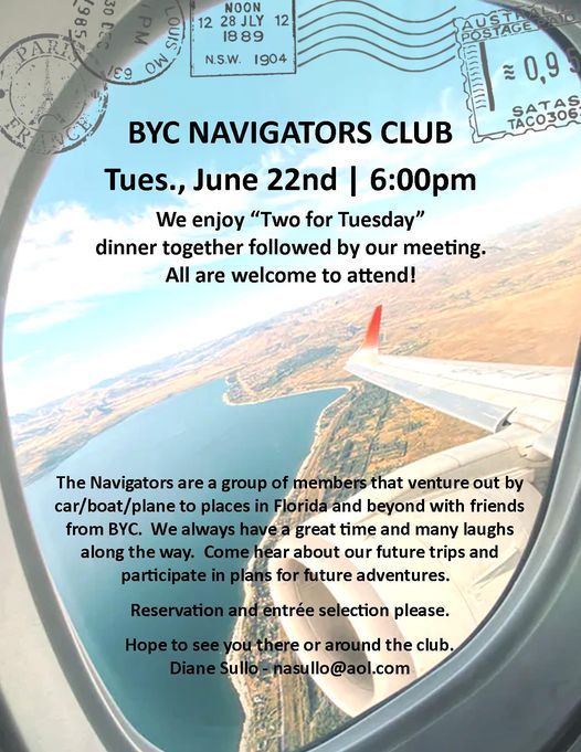 Navigators Club, Bradenton Yacht Club, Palmetto, 22 June 2021