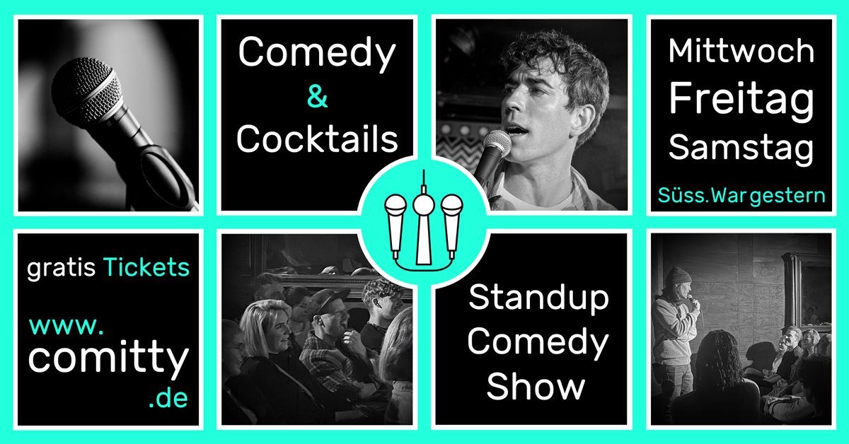 \u2605Comedy & Cocktails\u2605 Eintritt frei! \u2022 Profi-Comedians & Newcomer \u2022 Standup Comedy Open Mic (Berlin)