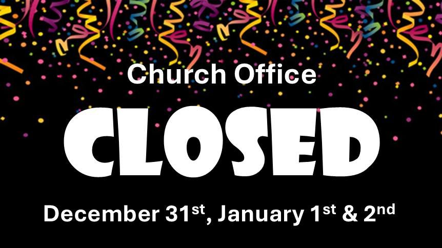 New Years Holiday Office Closing