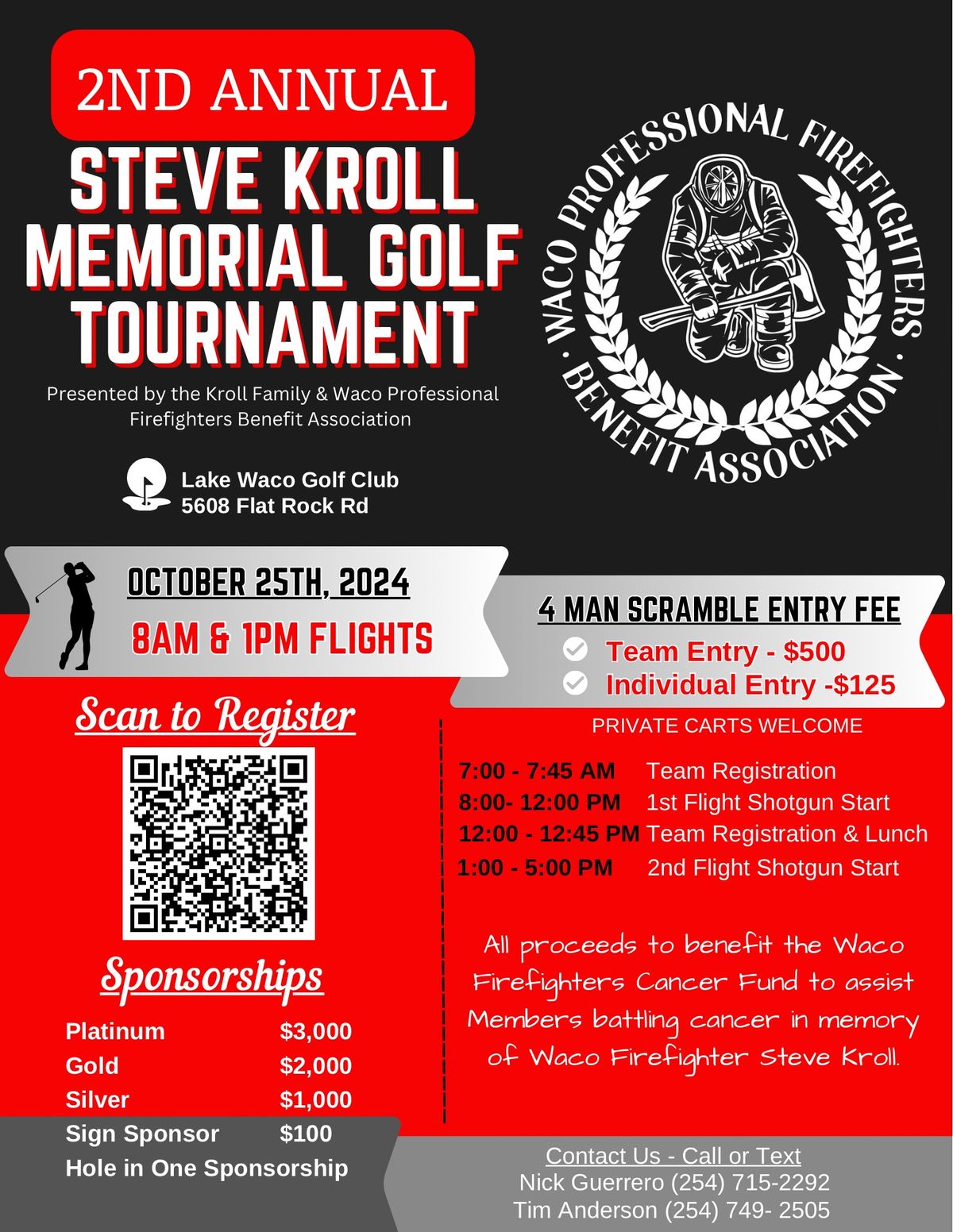 2nd Annual Steve Kroll Memorial Golf Tournament