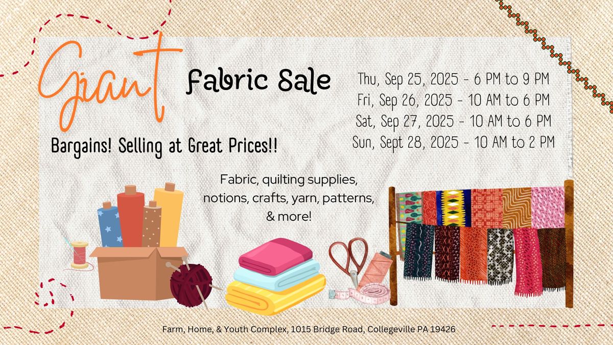 Giant Fabric Sale