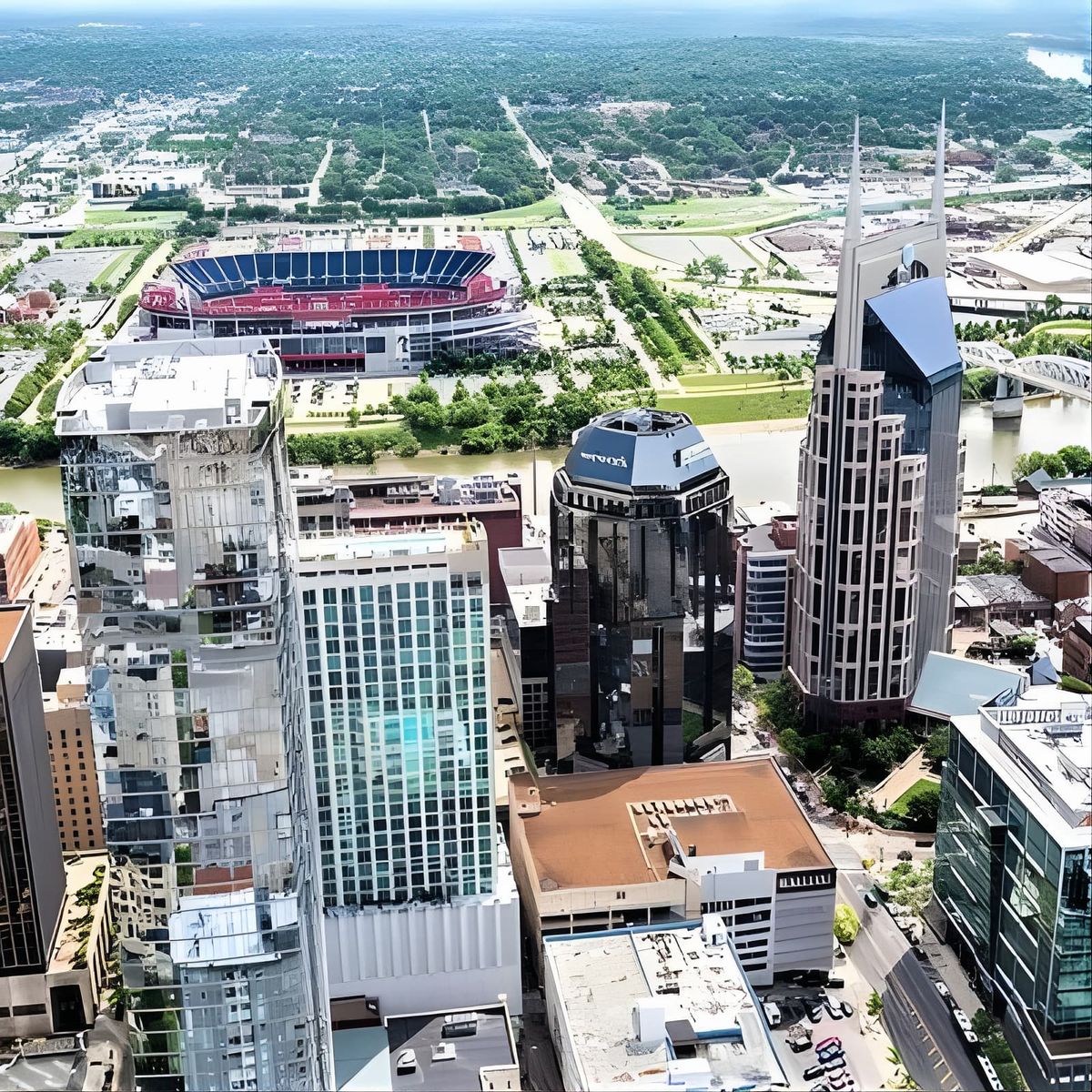 Helicopter Tour of Downtown Nashville