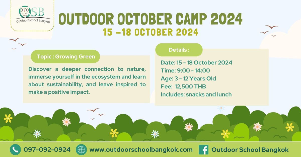 Outdoor October Camp 2024