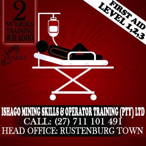 First Aid 1,2,3 operator training in rustenbrug \/ mafikeng