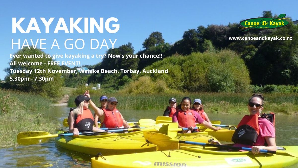 Free Kayaking Have A Go Day