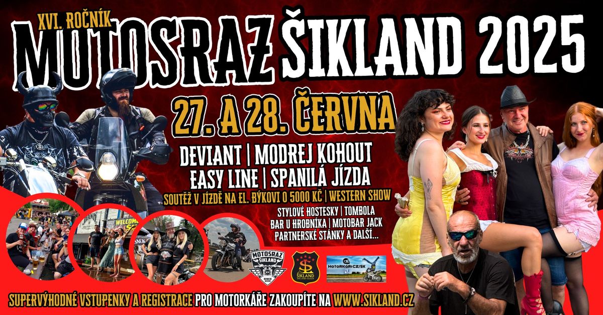 MOTOSRAZ \u0160ikland 2025 - 16. ro\u010dn\u00edk 