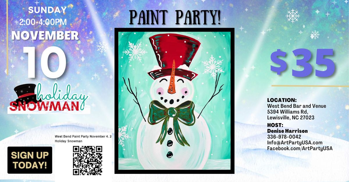 West  Bend Bar and Venue Paint and Sip Party!