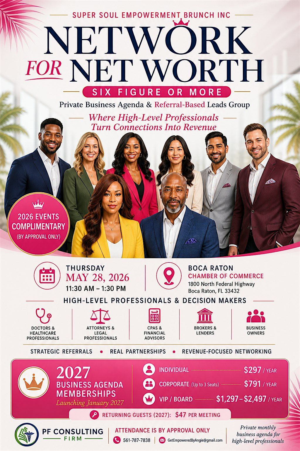 Network for Net Worth | Business for Six-Figure Professional (Boca Raton )