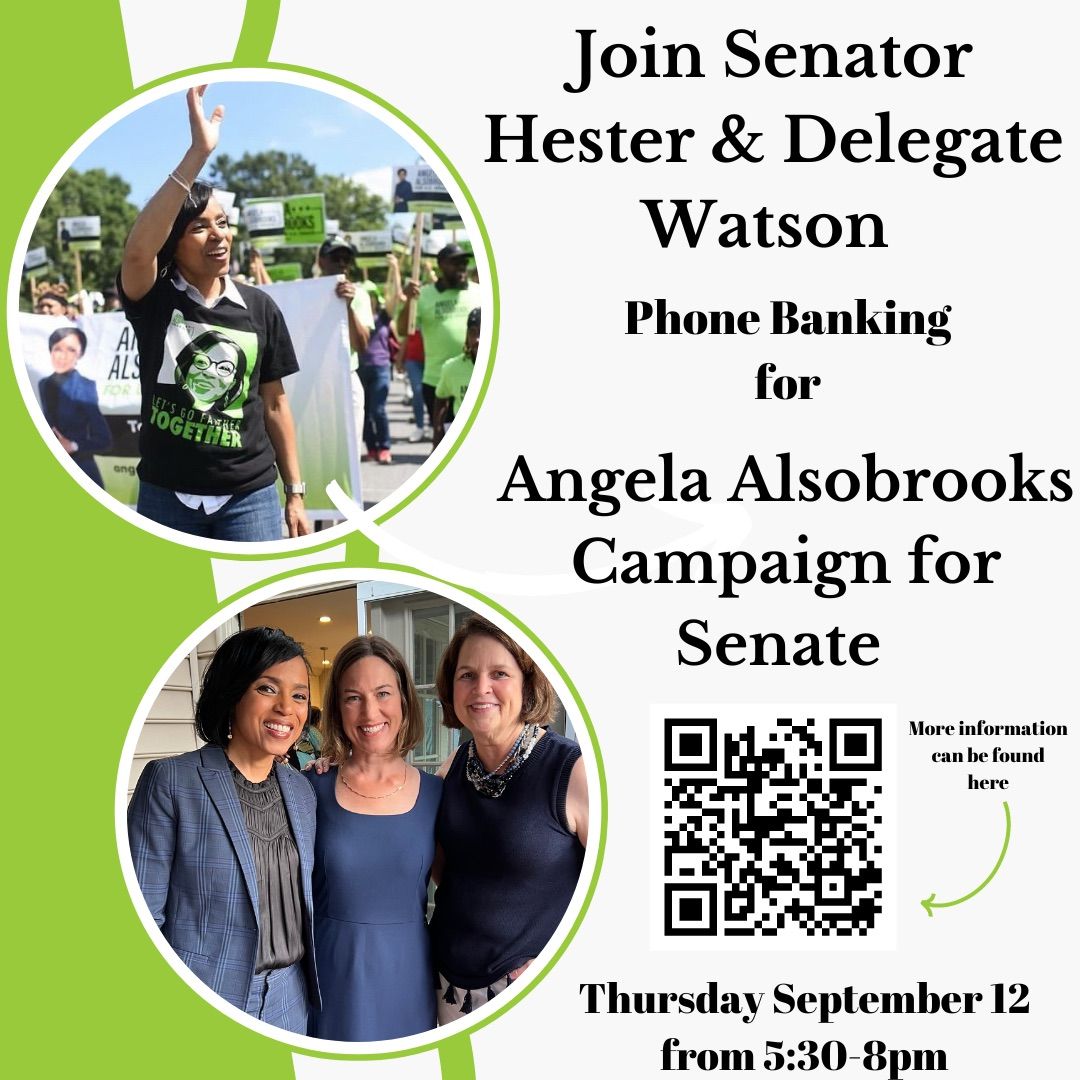 Phone Bank for Angela Alsobrooks and Down-Ballot Candidates