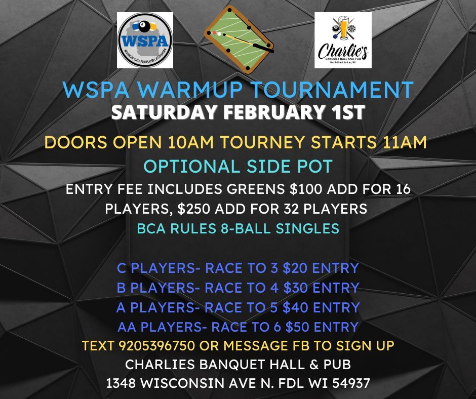 WSPA Warmup Tournament