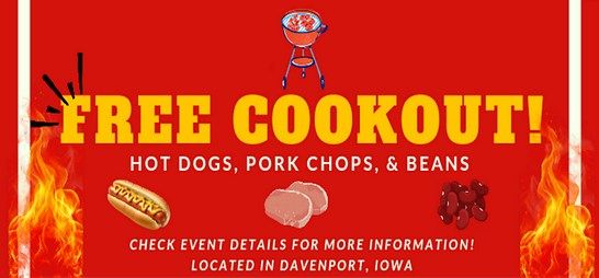 Free Cookout in Davenport