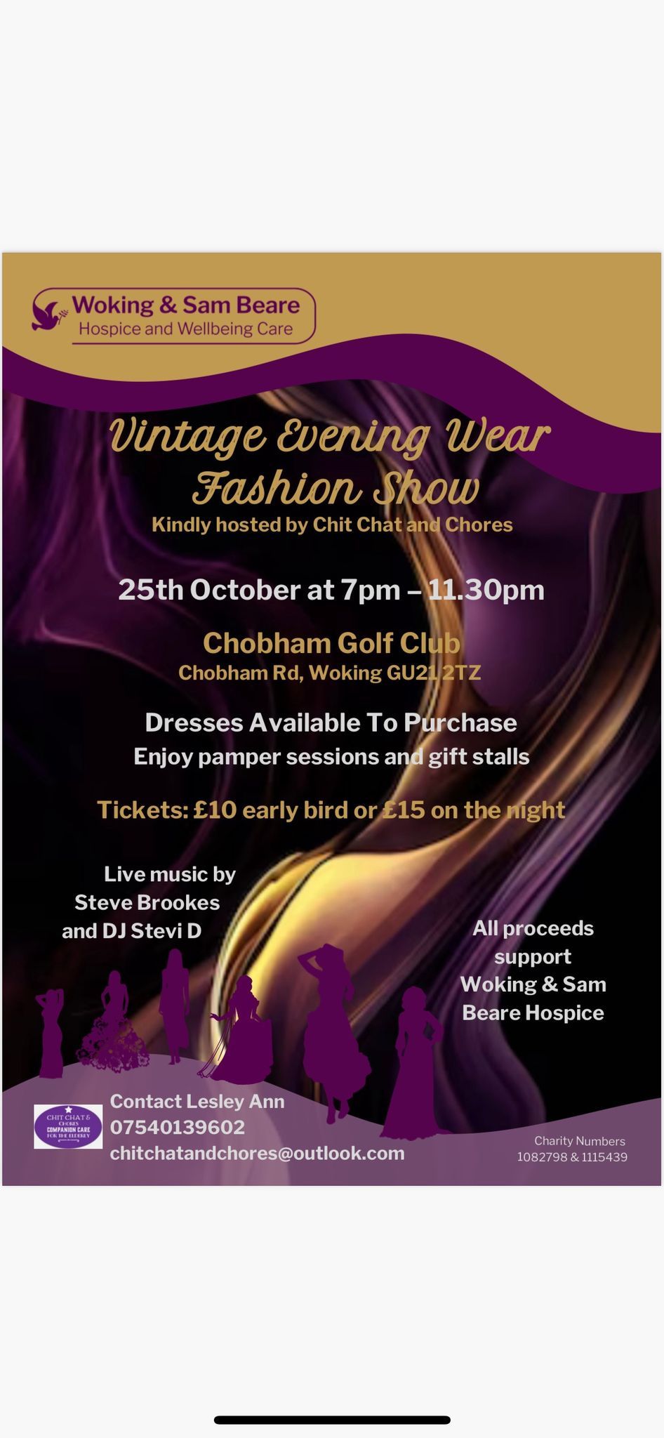 Vintage Fashion Show in aid of WSBHC