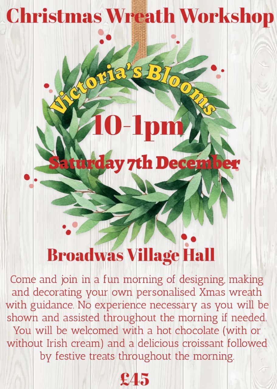 Christmas wreath making workshop 