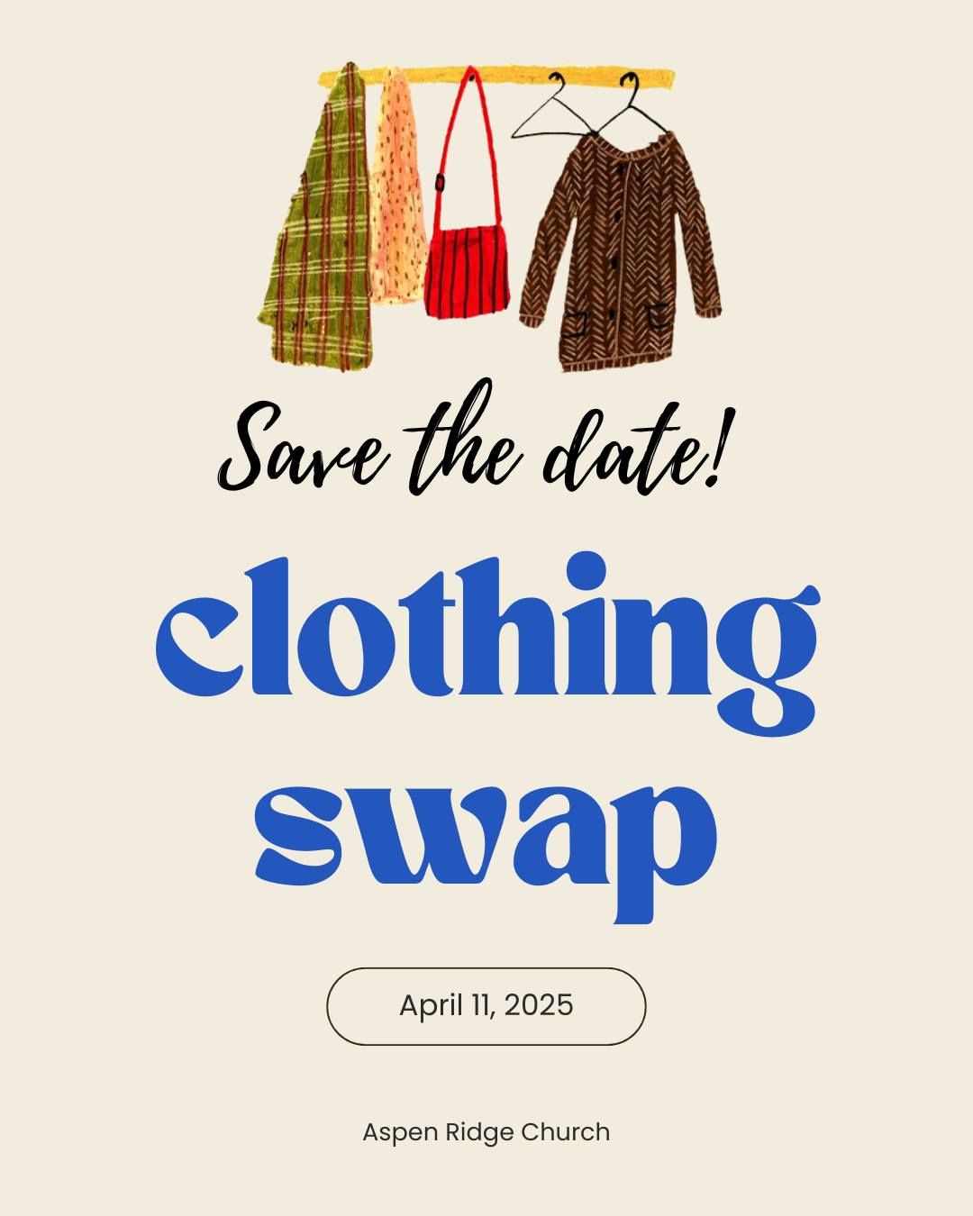 SAVE THE DATE: Women's Clothing Swap