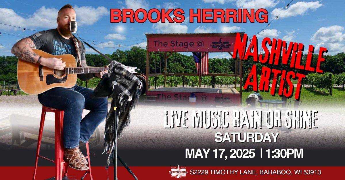 BROOKS HERRING (Nashville Artist) at Broken Bottle Winery 