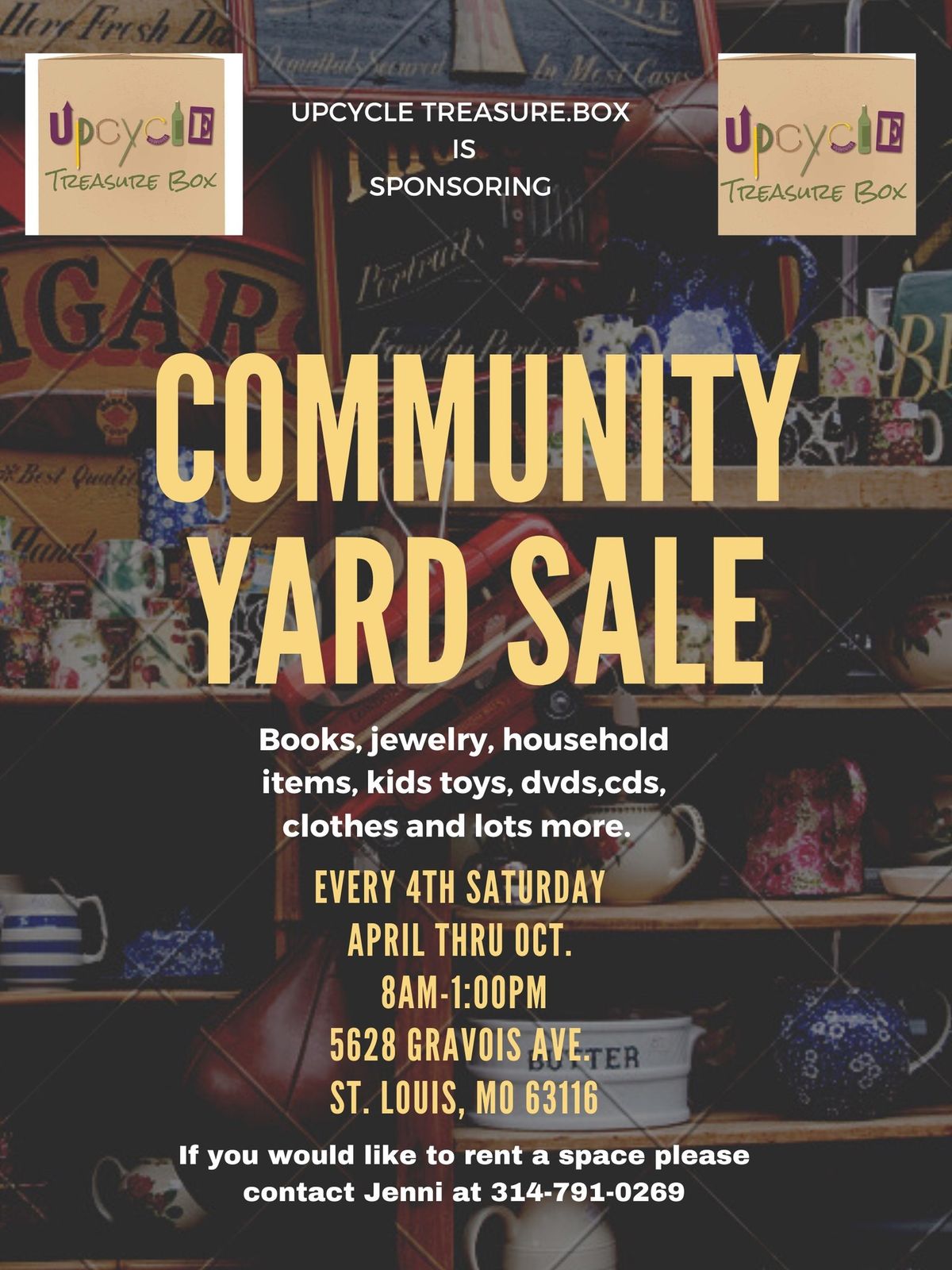June  yard sale and fill a bag 
