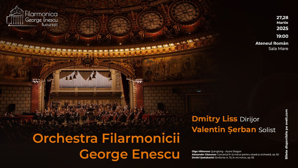 Concert simfonic Dirijor DMITRY LISS  Solist VALENTIN \u0218ERBAN