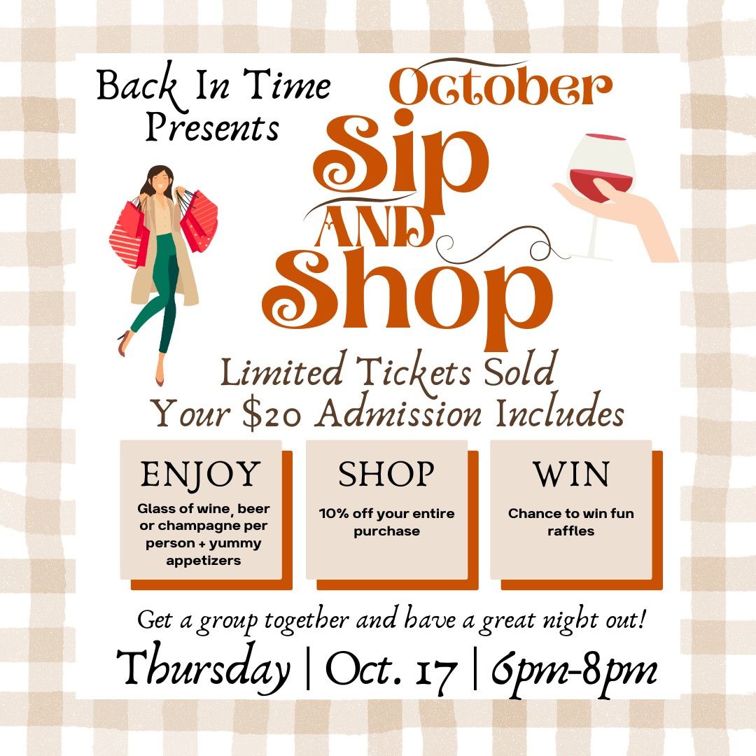 October Sip & Shop