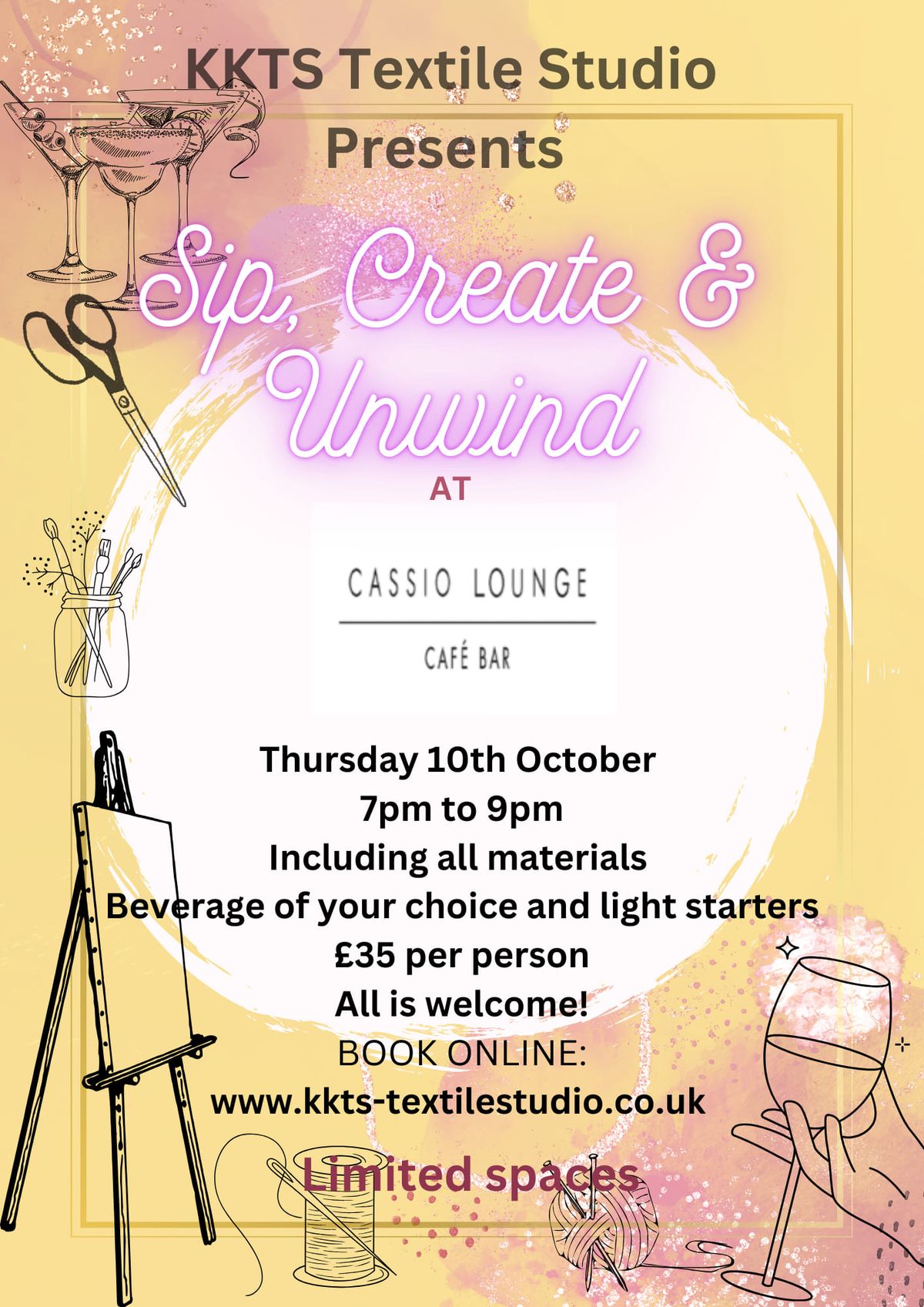 KKTS Sip, Create & Unwind Evening Workshop