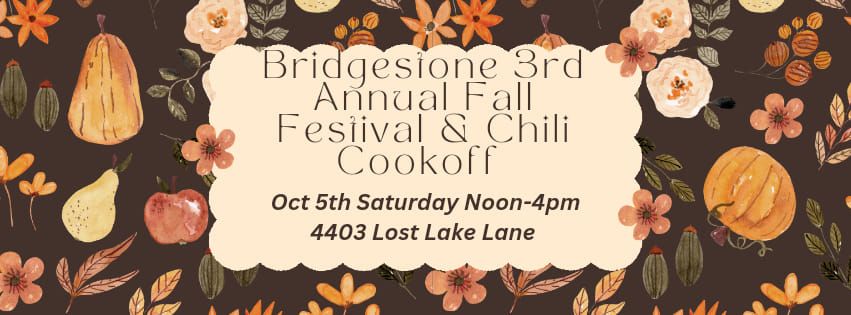 Bridgestone 3rd Annual Fall Fest & Chili Cookoff 