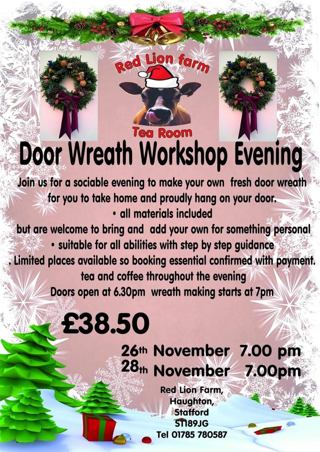 Christmas Door Wreath Workshop