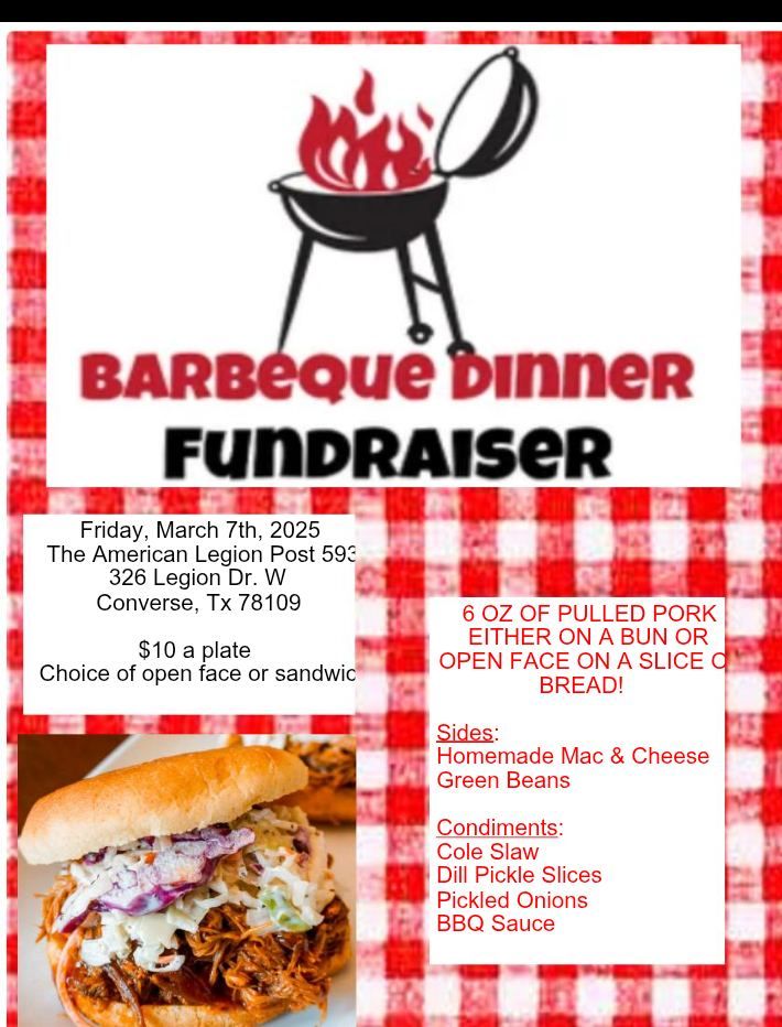 Barbeque Dinner Fundraiser for 2nd Vice Event Expenses 