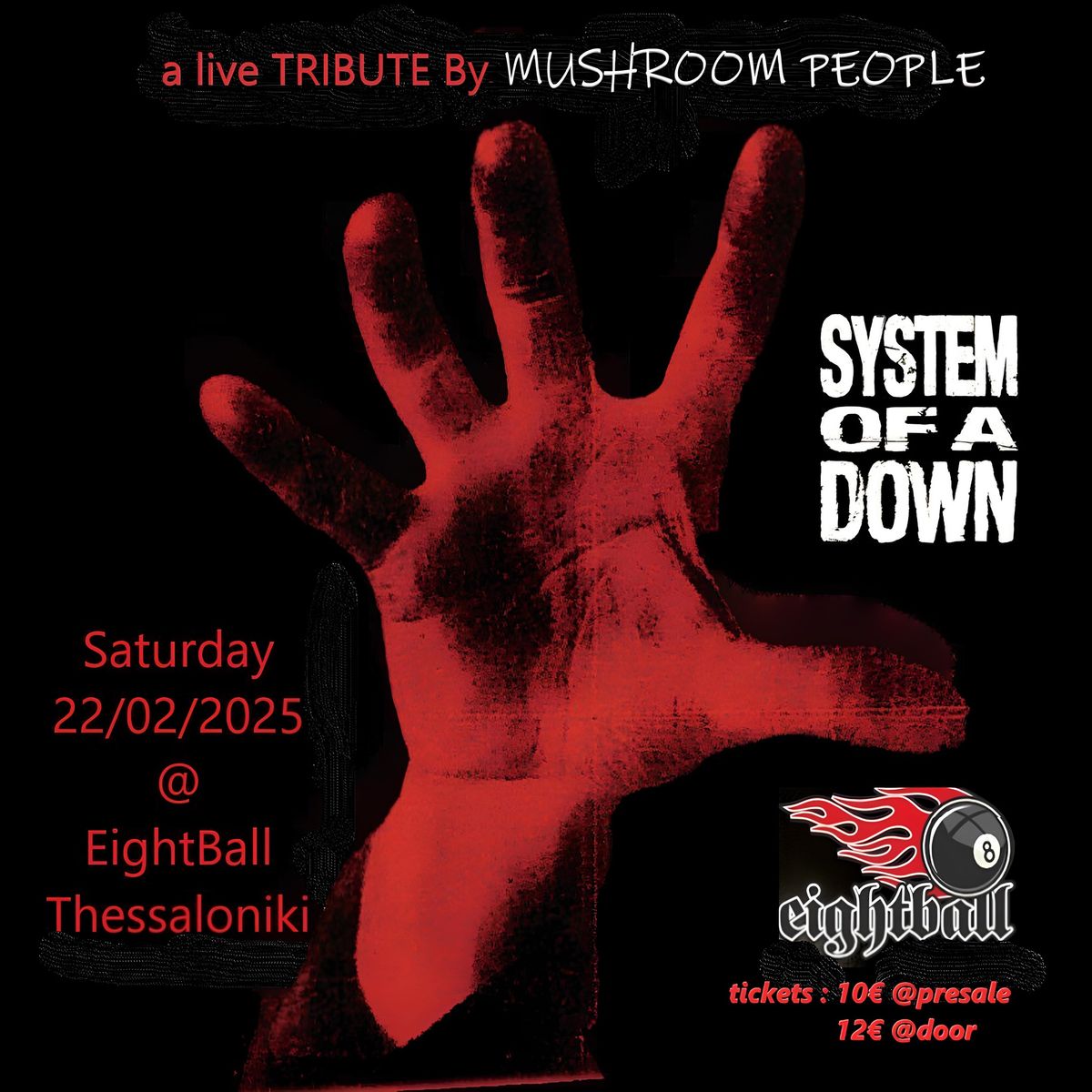 SYSTEM OF A DOWN | Live Tribute By Mushroom People at 8Ball