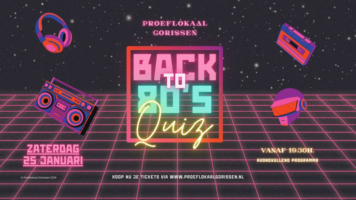 Back to the 80's quiz