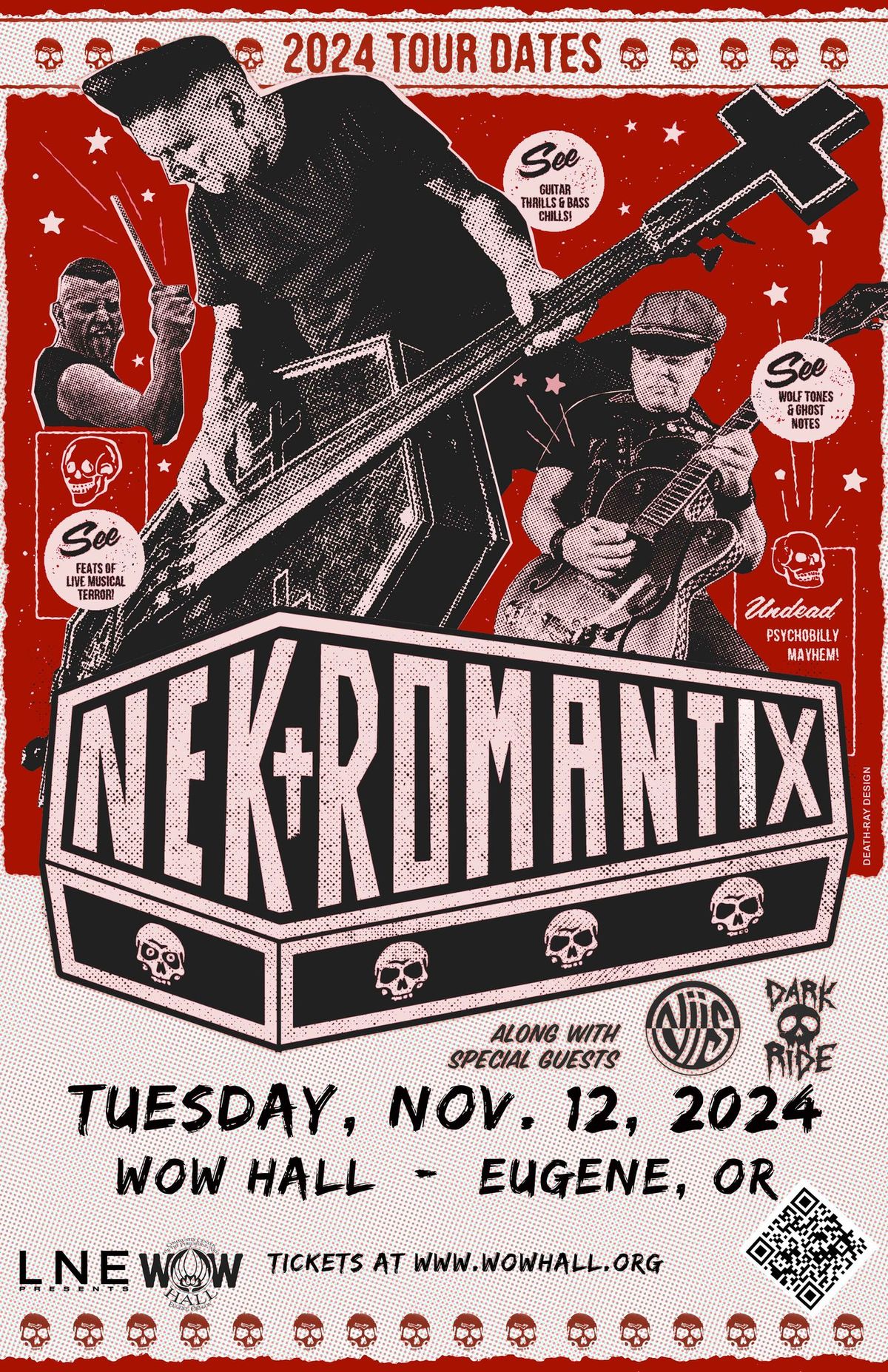 Nekromantix, NIIS, Dark Ride at WOW Hall