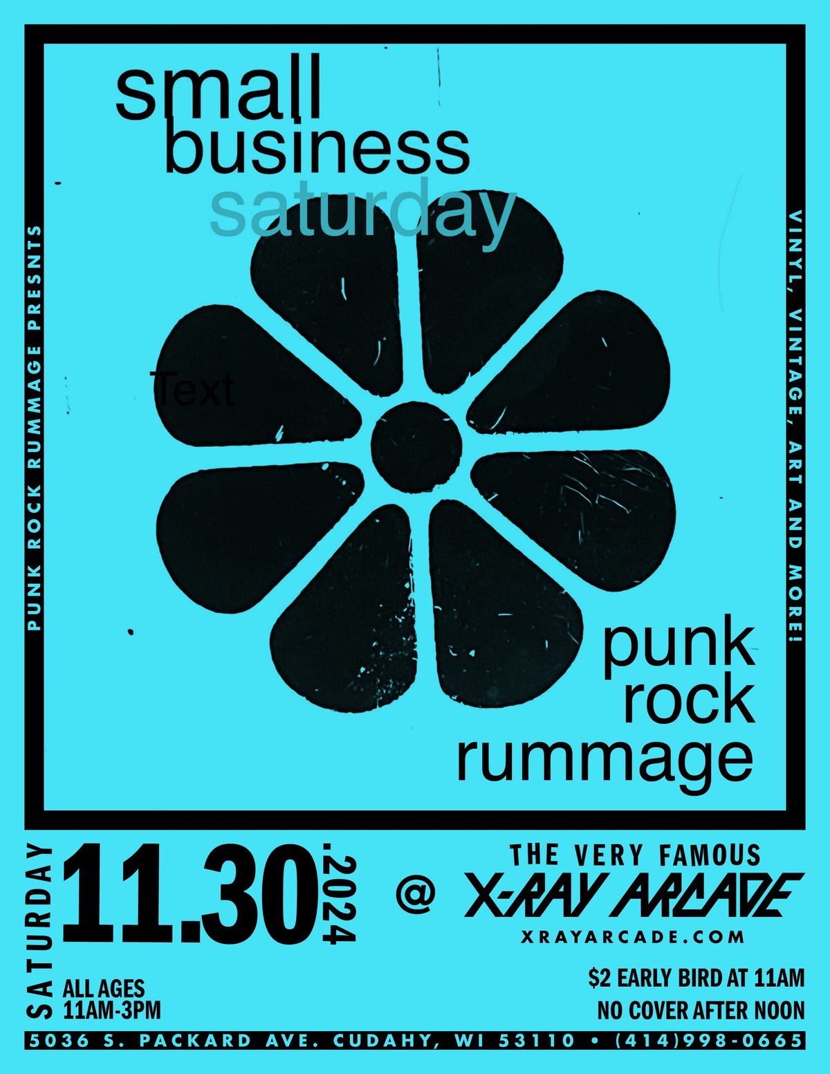 PUNK ROCK RUMMAGE SALE: SMALL BUSINESS SATURDAY AT X-RAY ARCADE