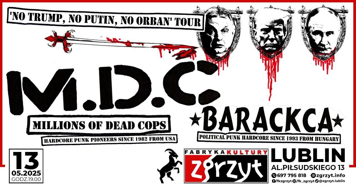 Hardcore Punk Koncert: MDC (USA) + Barackca (HU)