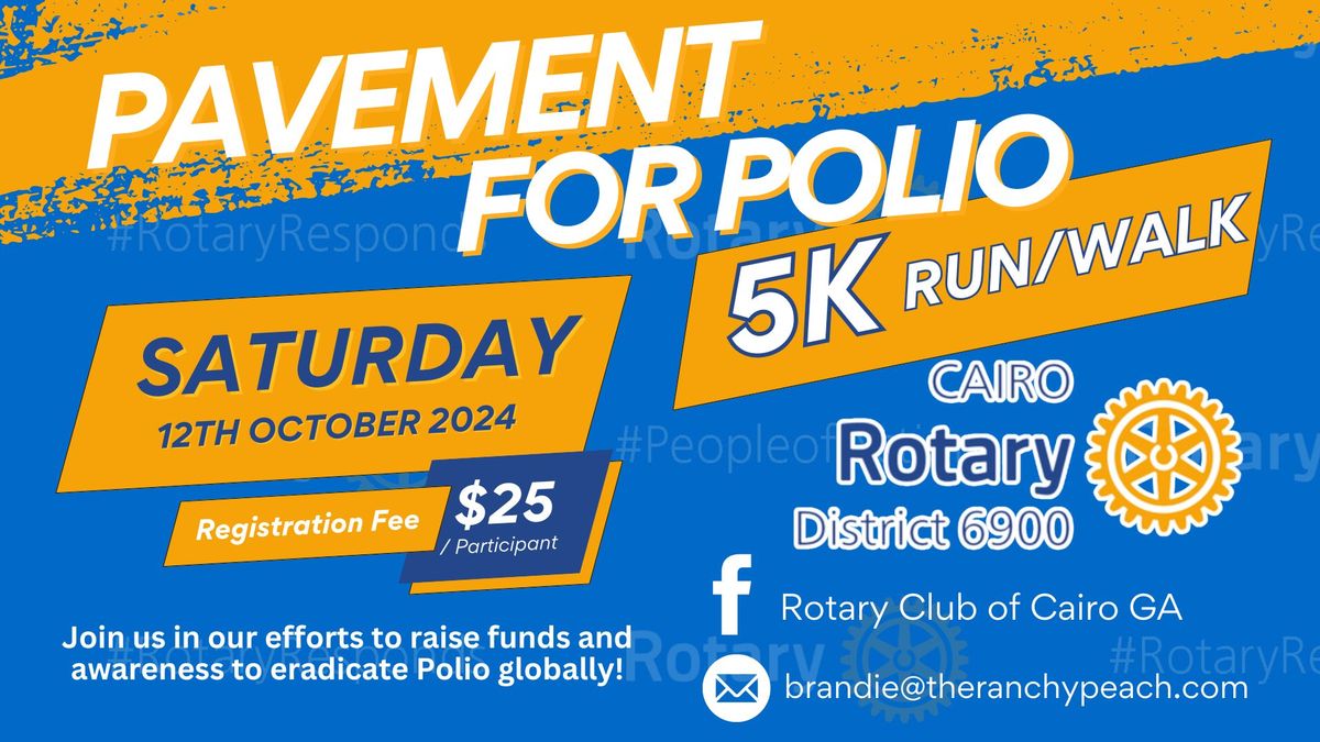 Pavement for Polio 5K - RUN\/WALK