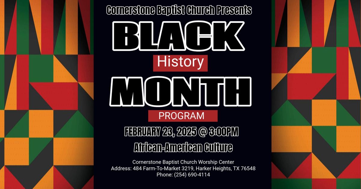 Black History Month Program 