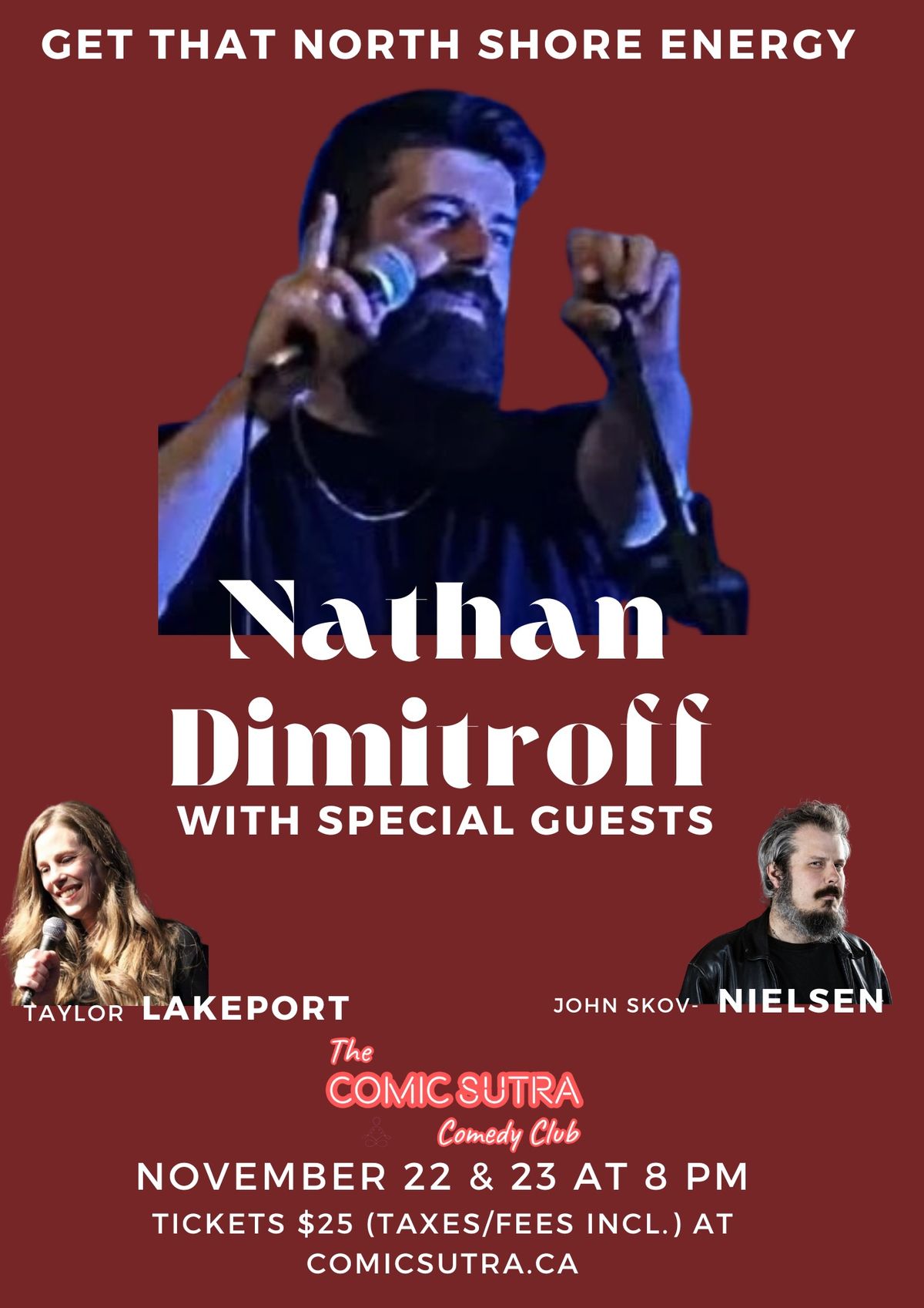 Comic Sutra presents headliner Nathan Dimitroff with special guests