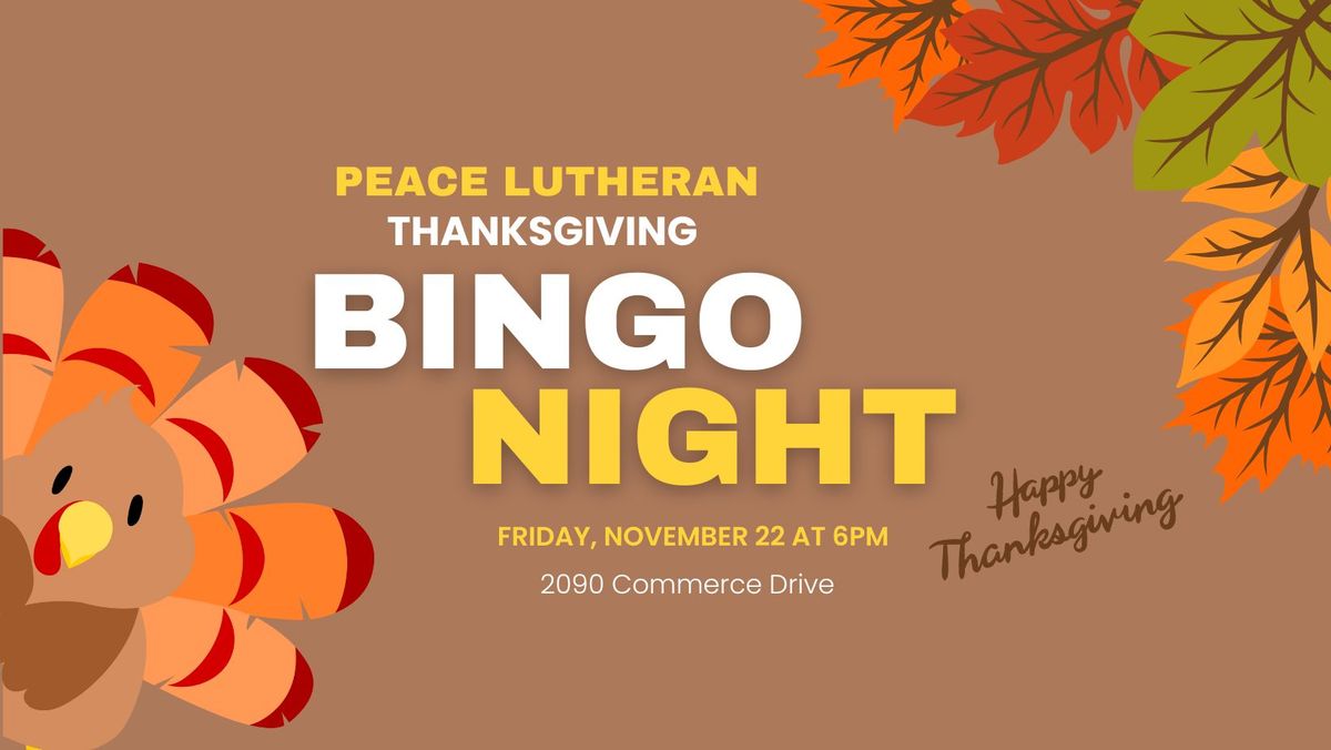 Peace Lutheran Bingo Night