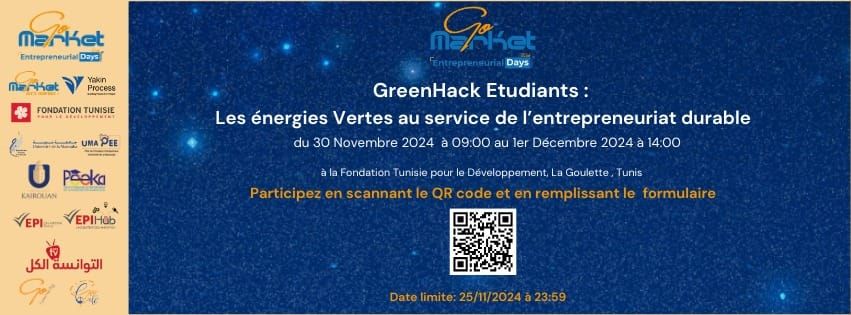 GreenHack \u00c9tudiants: Les \u00e9nergies Vertes au service de l'entrepreneuriat durable