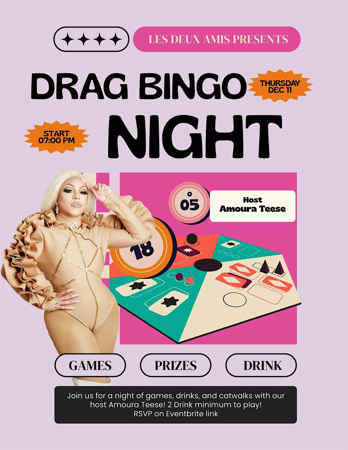 Drag Bingo Night w\/ Amoura Teese